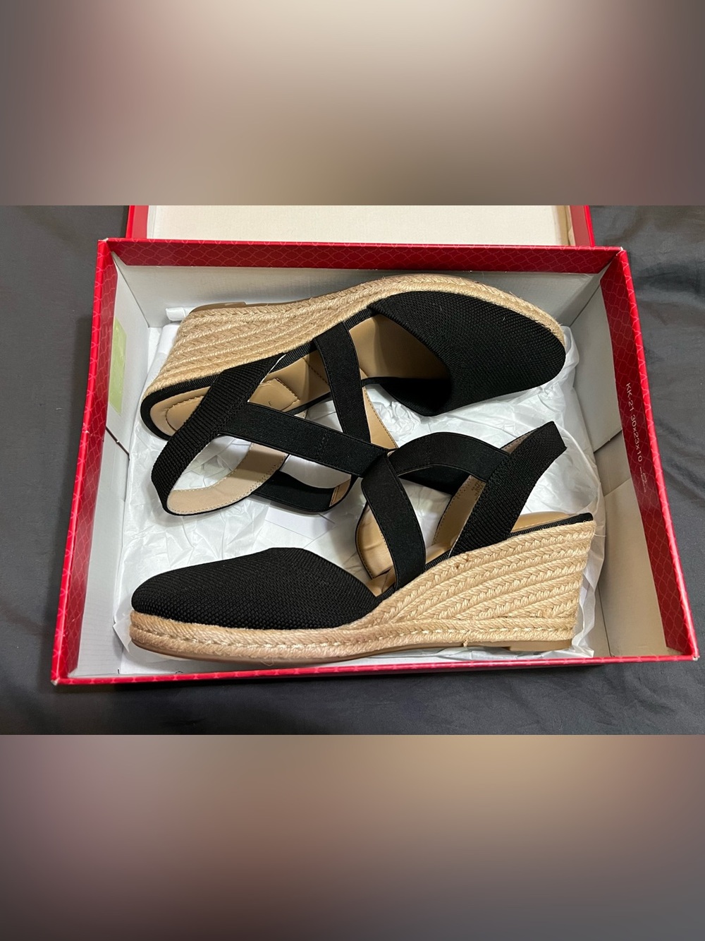 Kelly & Katie Black Crisscross Slingback Mules